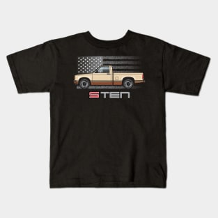 USA Sand n Brown Kids T-Shirt